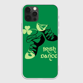 Чехол для iPhone 12 Pro Max с принтом Ireland Irish dance в Кировске, Силикон |  | Тематика изображения на принте: background | black | clover | dance | green | ireland | irish | petal | soft shoes | зеленый | ирландия | ирландский | клевер | лепесток | мягкая | обувь | танец | фон | черная