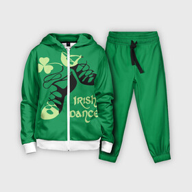 Детский костюм 3D с принтом Ireland, Irish dance в Кировске,  |  | background | black | clover | dance | green | ireland | irish | petal | soft shoes | зеленый | ирландия | ирландский | клевер | лепесток | мягкая | обувь | танец | фон | черная
