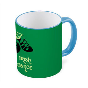Кружка 3D с принтом Ireland, Irish dance в Кировске, керамика | ёмкость 330 мл | Тематика изображения на принте: background | black | clover | dance | green | ireland | irish | petal | soft shoes | зеленый | ирландия | ирландский | клевер | лепесток | мягкая | обувь | танец | фон | черная