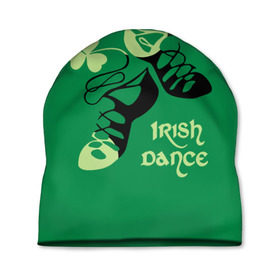 Шапка 3D с принтом Ireland, Irish dance в Кировске, 100% полиэстер | универсальный размер, печать по всей поверхности изделия | background | black | clover | dance | green | ireland | irish | petal | soft shoes | зеленый | ирландия | ирландский | клевер | лепесток | мягкая | обувь | танец | фон | черная