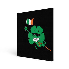 Холст квадратный с принтом Ирландия, клевер с флагом в Кировске, 100% ПВХ |  | animation | background | black | clover | flag | ireland | smile | stick | teeth | анимация | зубы | ирландия | клевер | очки | палка | улыбка | флаг | фон | черный