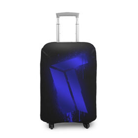 Чехол для чемодана 3D с принтом cs:go - Titan (Black collection) в Кировске, 86% полиэфир, 14% спандекс | двустороннее нанесение принта, прорези для ручек и колес | 0x000000123 | cs | csgo | titan | кс | ксго | титан