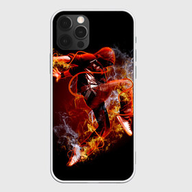 Чехол для iPhone 12 Pro Max с принтом Огненный танец в Кировске, Силикон |  | background | black | dance | dancer | energy | fire | flame | flying | male | мужчина | огненный | пламя | полет | танец | танцор | фон | черный | энергия