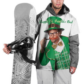 Накидка на куртку 3D с принтом Ирландия в Кировске, 100% полиэстер |  | irish | st. patricks day | зеленый | ирландец | лепрекон