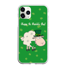 Чехол для iPhone 11 Pro матовый с принтом Ирландия в Кировске, Силикон |  | irish | sheep | st. patricks day | зеленый | ирландец | лепрекон | оваечка | овца