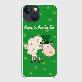 Чехол для iPhone 13 mini с принтом Ирландия в Кировске,  |  | irish | sheep | st. patricks day | зеленый | ирландец | лепрекон | оваечка | овца