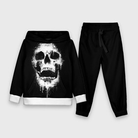 Детский костюм 3D (с толстовкой) с принтом Evil Skull в Кировске,  |  | bone | dark | death | evil | hipster | skelet | skull | кости | скелет | темнота | хипстер | череп