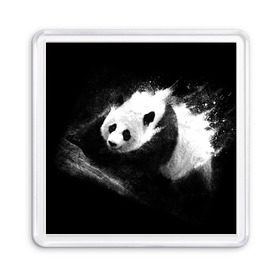Магнит 55*55 с принтом Молочная панда в Кировске, Пластик | Размер: 65*65 мм; Размер печати: 55*55 мм | Тематика изображения на принте: animal | bear | beast | milk | nature | panda | животное | зверь | медведь | молоко | панда | природа