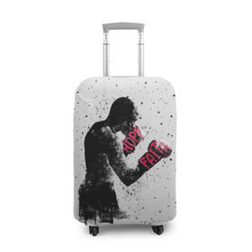 Чехол для чемодана 3D с принтом Hope Faith в Кировске, 86% полиэфир, 14% спандекс | двустороннее нанесение принта, прорези для ручек и колес | boxing | combat | fight | fighter | kickboxing | muay thai | wrestling | боец | бой | бокс | боксер | драка | кикбоксинг | май тай