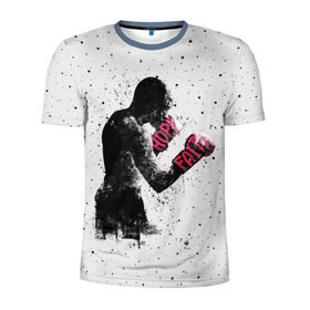Мужская футболка 3D спортивная с принтом Hope Faith в Кировске, 100% полиэстер с улучшенными характеристиками | приталенный силуэт, круглая горловина, широкие плечи, сужается к линии бедра | boxing | combat | fight | fighter | kickboxing | muay thai | wrestling | боец | бой | бокс | боксер | драка | кикбоксинг | май тай