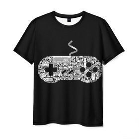 Мужская футболка 3D с принтом Gamer в Кировске, 100% полиэфир | прямой крой, круглый вырез горловины, длина до линии бедер | gamer | jostik | pro