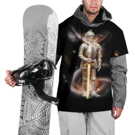 Накидка на куртку 3D с принтом Космический рыцарь в Кировске, 100% полиэстер |  | 
