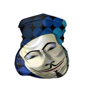 Бандана-труба 3D с принтом Анонимус в Кировске, 100% полиэстер, ткань с особыми свойствами — Activecool | плотность 150‒180 г/м2; хорошо тянется, но сохраняет форму | anonymous | www | интернет | маска | свобода | хакер