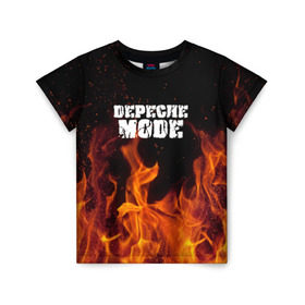 Детская футболка 3D с принтом Depeche Mode в Кировске, 100% гипоаллергенный полиэфир | прямой крой, круглый вырез горловины, длина до линии бедер, чуть спущенное плечо, ткань немного тянется | дипиш | мод | музыка | рок