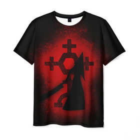 Мужская футболка 3D с принтом Silent Hill в Кировске, 100% полиэфир | прямой крой, круглый вырез горловины, длина до линии бедер | horror | знак | мистика | монстр | пирамида | сайлент хилл | символ | триллер | ужасы