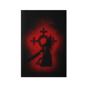 Обложка для паспорта матовая кожа с принтом Silent Hill в Кировске, натуральная матовая кожа | размер 19,3 х 13,7 см; прозрачные пластиковые крепления | horror | знак | мистика | монстр | пирамида | сайлент хилл | символ | триллер | ужасы