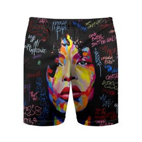 Мужские шорты 3D спортивные с принтом Ямайка, девушка в Кировске,  |  | Тематика изображения на принте: девушка | портрет | ямайка | яркий