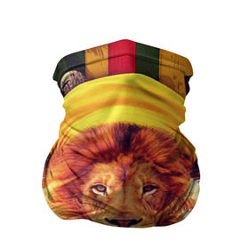 Бандана-труба 3D с принтом Ямайка лев в Кировске, 100% полиэстер, ткань с особыми свойствами — Activecool | плотность 150‒180 г/м2; хорошо тянется, но сохраняет форму | jamaica | lion