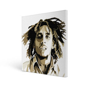 Холст квадратный с принтом Ямайка, Боб Марли в Кировске, 100% ПВХ |  | bob marley | reggae