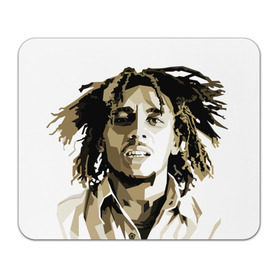Коврик прямоугольный с принтом Ямайка, Боб Марли в Кировске, натуральный каучук | размер 230 х 185 мм; запечатка лицевой стороны | bob marley | reggae