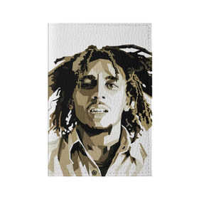 Обложка для паспорта матовая кожа с принтом Ямайка, Боб Марли в Кировске, натуральная матовая кожа | размер 19,3 х 13,7 см; прозрачные пластиковые крепления | bob marley | reggae