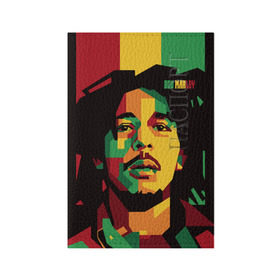 Обложка для паспорта матовая кожа с принтом Ямайка, Боб Марли в Кировске, натуральная матовая кожа | размер 19,3 х 13,7 см; прозрачные пластиковые крепления | Тематика изображения на принте: bob marley | reggae | регги