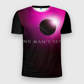 Мужская футболка 3D спортивная с принтом No Man`s Sky 1 в Кировске, 100% полиэстер с улучшенными характеристиками | приталенный силуэт, круглая горловина, широкие плечи, сужается к линии бедра | 