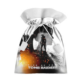 Подарочный 3D мешок с принтом Rise of the Tomb Raider 1 в Кировске, 100% полиэстер | Размер: 29*39 см | rise of the tomb raider | tomb raider | восхождение расхитительницы гробниц | расхитительница гробниц