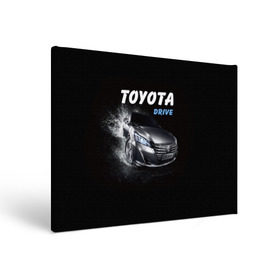 Холст прямоугольный с принтом Toyota Drive в Кировске, 100% ПВХ |  | crown | toyota | авто | автомобиль | краун | машина | тачка | тойота