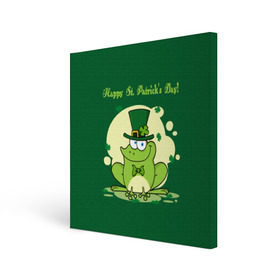 Холст квадратный с принтом Ирландия в Кировске, 100% ПВХ |  | Тематика изображения на принте: clover | frog | green | happy st. patricks day | ireland | irish | moon | день святого патрика | зелёная | ирландец | ирландия | клевер | луна | лягушка | счастливый | шляпа