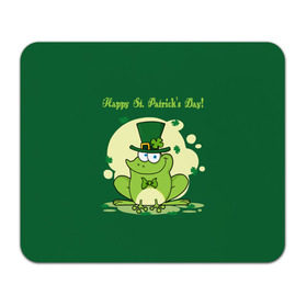 Коврик прямоугольный с принтом Ирландия в Кировске, натуральный каучук | размер 230 х 185 мм; запечатка лицевой стороны | clover | frog | green | happy st. patricks day | ireland | irish | moon | день святого патрика | зелёная | ирландец | ирландия | клевер | луна | лягушка | счастливый | шляпа