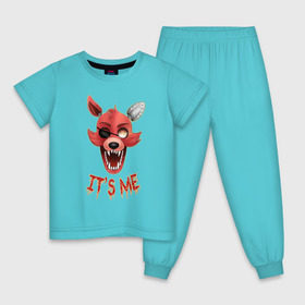 Детская пижама хлопок с принтом Foxy в Кировске, 100% хлопок |  брюки и футболка прямого кроя, без карманов, на брюках мягкая резинка на поясе и по низу штанин
 | five nights at freddys | foxy