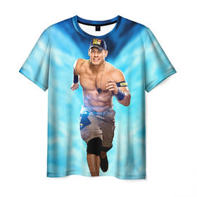 Мужская футболка 3D с принтом Джон Сина 1 в Кировске, 100% полиэфир | прямой крой, круглый вырез горловины, длина до линии бедер | john cena | wwe | джон сина | рестлер | рестлинг