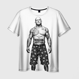 Мужская футболка 3D с принтом Джефф Монсон в Кировске, 100% полиэфир | прямой крой, круглый вырез горловины, длина до линии бедер | jeffrey william monson | mma | джефф монсон | джиу джитсу