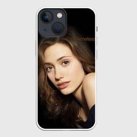 Чехол для iPhone 13 mini с принтом Бесстыжие в Кировске,  |  | actress | beautiful | emmy rossum | family | girl | shameless | singer | the american tv series | актриса | американский | бесстыжие | девушка | красивая | певица | семья | телесериал | эмми россум