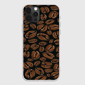 Чехол для iPhone 12 Pro Max с принтом Арабика в Кировске, Силикон |  | beens | coffee | pattern | бобы | зерна | кофе | паттерн