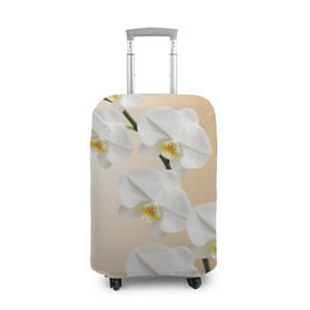Чехол для чемодана 3D с принтом Orhid в Кировске, 86% полиэфир, 14% спандекс | двустороннее нанесение принта, прорези для ручек и колес | девушки | красота | орхидея | прелесть | цветы