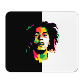 Коврик прямоугольный с принтом Bob Marley в Кировске, натуральный каучук | размер 230 х 185 мм; запечатка лицевой стороны | Тематика изображения на принте: боб марли | поп арт