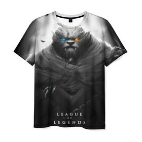 Мужская футболка 3D с принтом Rengar LoL в Кировске, 100% полиэфир | прямой крой, круглый вырез горловины, длина до линии бедер | league of legends | lol | rengar | лига легенд | лол | ренгар | тигр
