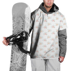 Накидка на куртку 3D с принтом Нежные цветы в Кировске, 100% полиэстер |  | Тематика изображения на принте: розы