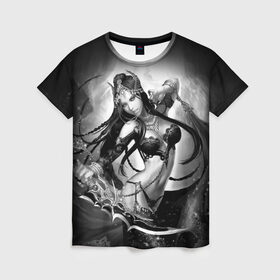 Женская футболка 3D с принтом Девушка с оружием в Кировске, 100% полиэфир ( синтетическое хлопкоподобное полотно) | прямой крой, круглый вырез горловины, длина до линии бедер | 