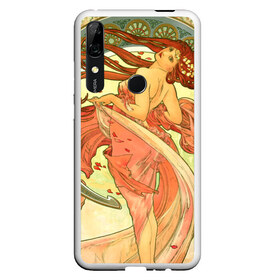 Чехол для Honor P Smart Z с принтом Alphonse Maria Mucha в Кировске, Силикон | Область печати: задняя сторона чехла, без боковых панелей | alphonse maria mucha | artist | drawing | girl | painting | pattern | patterns | альфонс | графика | девушка | живопись | картина | мария | муха | орнамент | узоры | художник