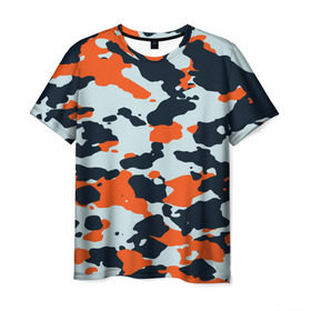 Мужская футболка 3D с принтом Asiimov camouflage в Кировске, 100% полиэфир | прямой крой, круглый вырез горловины, длина до линии бедер | камуфляж | контр страйк | контра