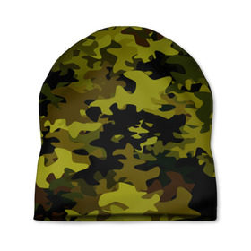 Шапка 3D с принтом Camouflage в Кировске, 100% полиэстер | универсальный размер, печать по всей поверхности изделия | камуфляж | хаки