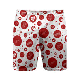 Мужские шорты 3D спортивные с принтом Love в Кировске,  |  | 14 февраля | love | valentines day | влюбленные | любовь | сердце