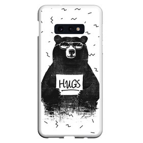 Чехол для Samsung S10E с принтом Bear Hugs в Кировске, Силикон | Область печати: задняя сторона чехла, без боковых панелей | animal | bear | beast | fashion | funny | hipster | hugs | nature | style | животное | зверь | медведь | мода | объятья | прикол | природа | стиль | хипстер