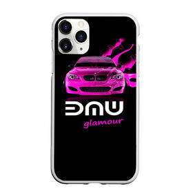 Чехол для iPhone 11 Pro матовый с принтом BMW glamour в Кировске, Силикон |  | bmw | m5 | pink | авто | автомобиль | бмв | гламур | машина | розовый | стиль | тачка | элита