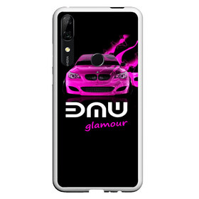 Чехол для Honor P Smart Z с принтом BMW glamour в Кировске, Силикон | Область печати: задняя сторона чехла, без боковых панелей | Тематика изображения на принте: bmw | m5 | pink | авто | автомобиль | бмв | гламур | машина | розовый | стиль | тачка | элита