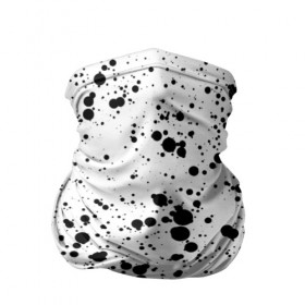 Бандана-труба 3D с принтом Чёрные брызги в Кировске, 100% полиэстер, ткань с особыми свойствами — Activecool | плотность 150‒180 г/м2; хорошо тянется, но сохраняет форму | 