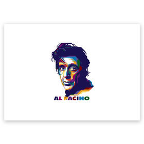 Поздравительная открытка с принтом Al Pacino в Кировске, 100% бумага | плотность бумаги 280 г/м2, матовая, на обратной стороне линовка и место для марки
 | актёр | аль пачино | артист | звезда | кино | киноактёр | кинозвезда | кинофильм | роль